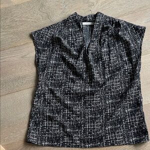 Lush brand Black and White Women's Top